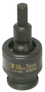 7mm 3/8 Inch Drive Impact Universal In-hex Socket
