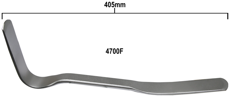 [159-4700F] 400mm Heavy Duty Offset Spoon Bar