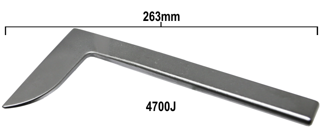 [159-4700J] 135mm Heavy Duty L Shape Spoon Bar