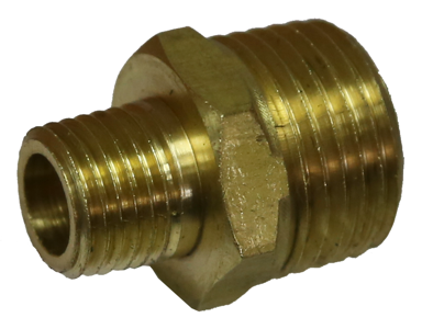 [159-X1608] 1/2" 1/4" NPT Male Nipple Brass