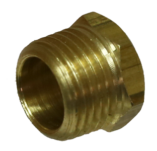 [159-X16F08] 1/2" .1/4" Male/Female Bush Brass