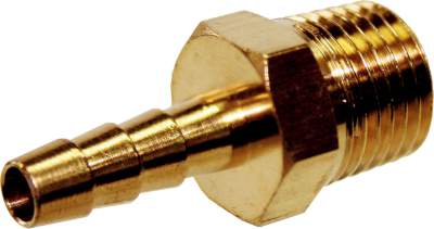 (N)1/4" Barbed Tail 1/4" NPT Male