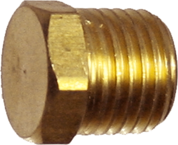 1/2" NPT End Plug Brass