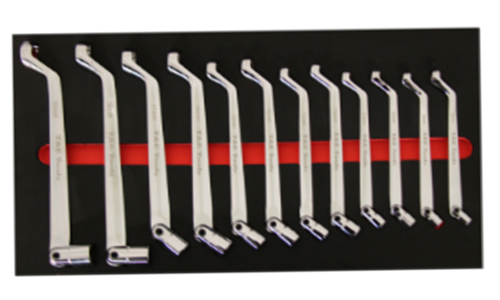 12 Piece 75° Ring & Flex-Head Wrench Set