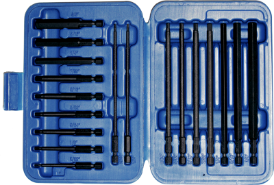 (N)18 Piece SAE In-hex Power Bit Set 3/32" .3/8" 100-150mm Long