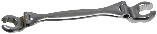 1/2" 9/16" 6 Point Flexible Head Flare Nut Wrench