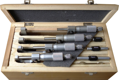 0 To 100mm 0.01mm Outside Micrometer Set