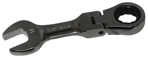 17mm 12 Point Stubby Flex-Head Ratchet Wrench