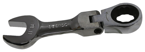11/16 Inch 12 Point Stubby Flex-Head Ratchet Wrench