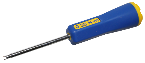 0.35nm.Torque Control Valve Core Screwdriver