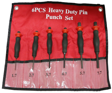 [59E-8415] 6 Piece Light Duty Pin Punch Set