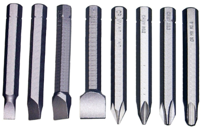8 Piece 5/16" Hex Long Impact Bit Set 80mm L