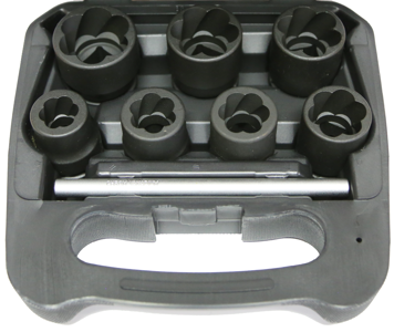 8 Piece 3/4 Inch Drive Twist Socket Set 19 22 24 27 30 32 36mm