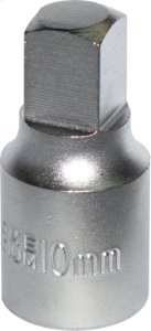 3/8 Inch Drive 10mm Sq Male Drain Plug Socket .