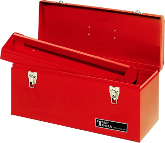 [59E-HM2050] 508mm Metal Tool Box W/Tote Tray