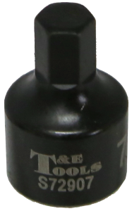 7/32 Inch 1/4 Inch Drive Stubby In-hex Impact Socket