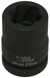 22mm x 3/4 Inch Drive Impact Twist Socket,