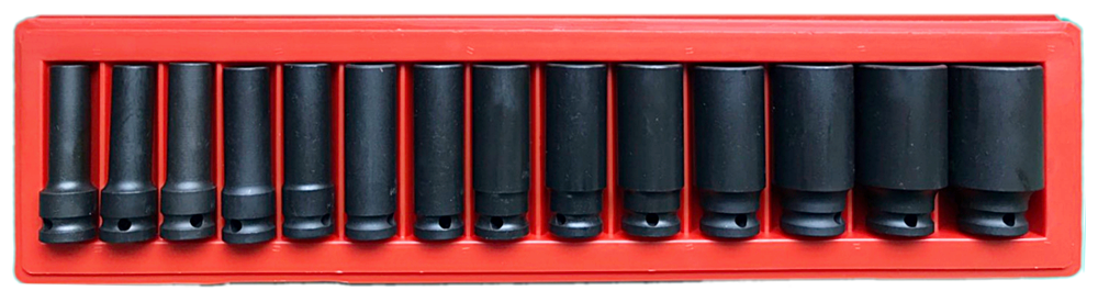 14 Piece 1/2 Inch Drive 12 Point Deep Impact Skt Set 78L