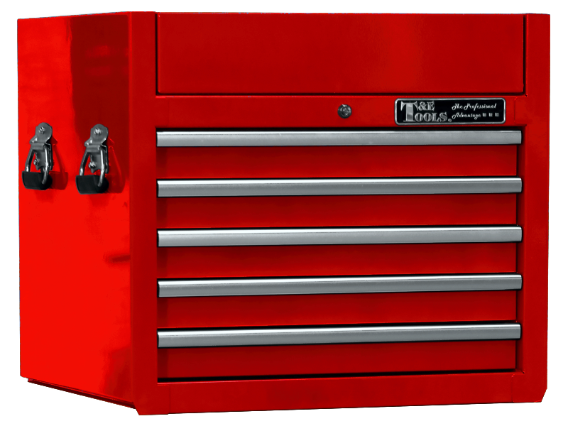 [59E-GF2705RD]  27" Godfather 5 Drawer Top Chest - Red