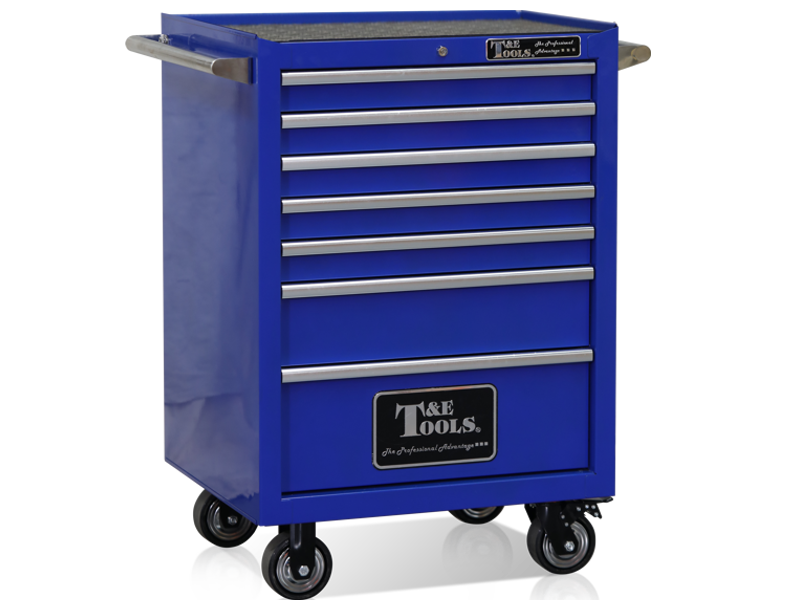 [59E-GF2707BU]  27" Godfather 7 Drawer Roller Cabinet - Blue