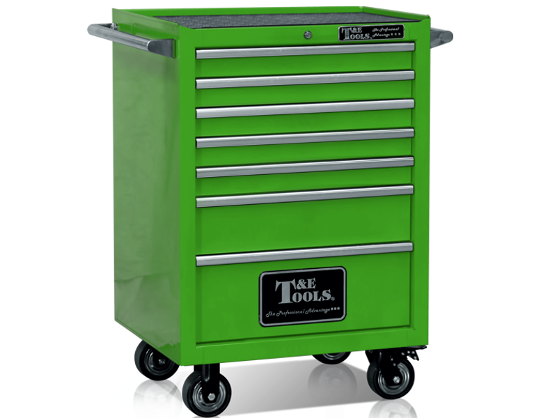 [59E-GF2707GR]  27" Godfather 7 Drawer Roller Cabinet - Green