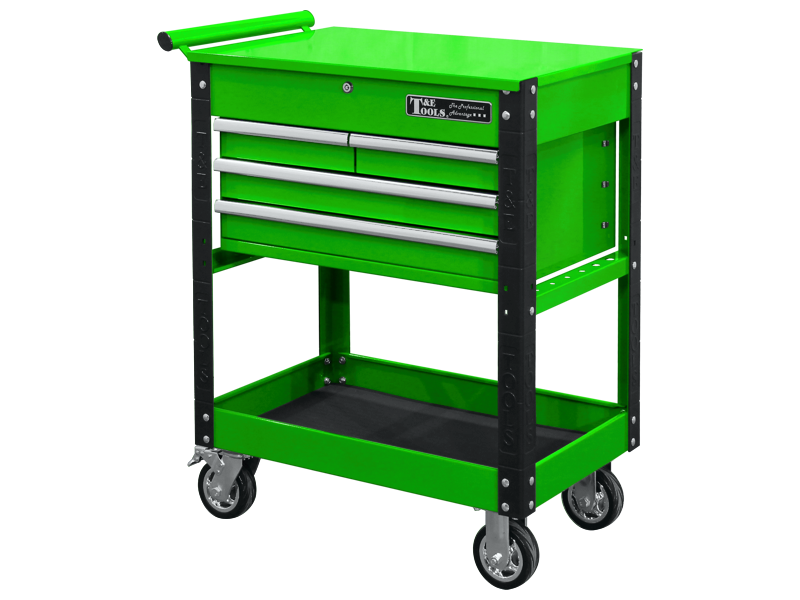  30" Heavy Duty 4 Drawer Utility Cart - Green