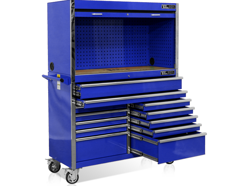 52"  Tool Hutch & Cabinet Combo - Blue