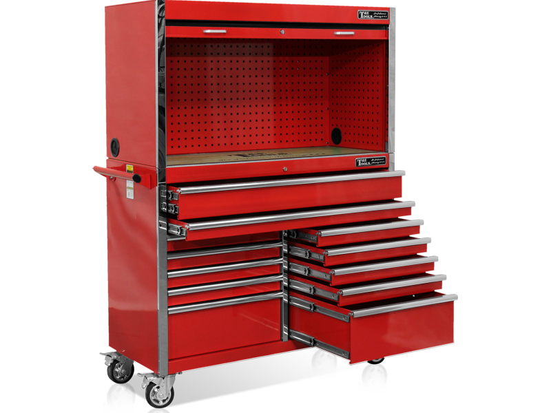 52" Tool Hutch & Cabinet Combo - Red