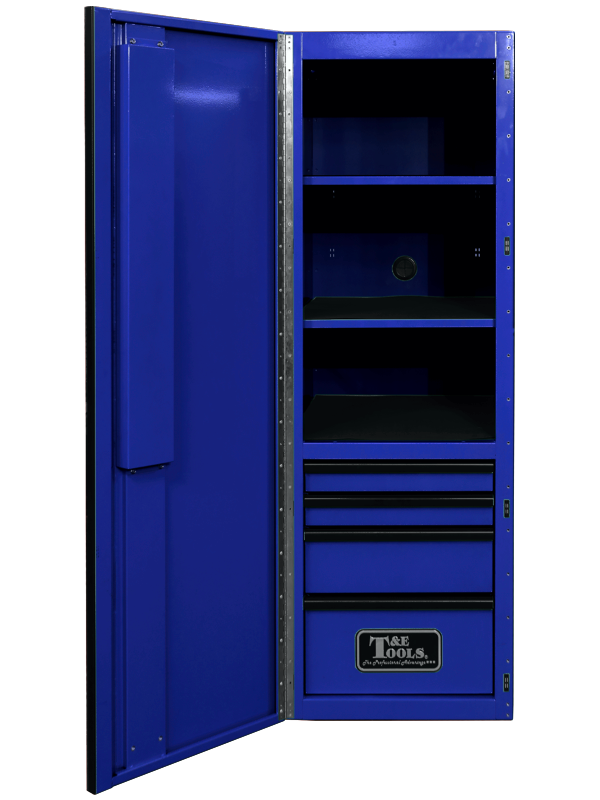 [59E-GF76L4BU]  76" Godfather 4 Drawer Left Hand Side Cabinet - Blue