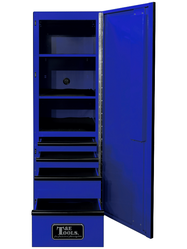 [59E-GF76R4BU]  76" Godfather 4 Drawer Right Hand Side Cabinet - Blue