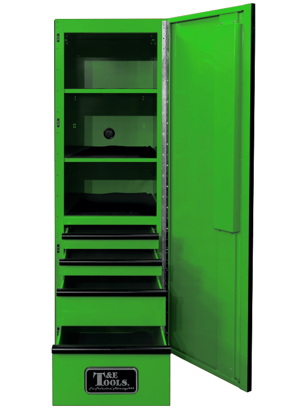  76" Godfather 4 Drawer Right Hand Side Cabinet-Green