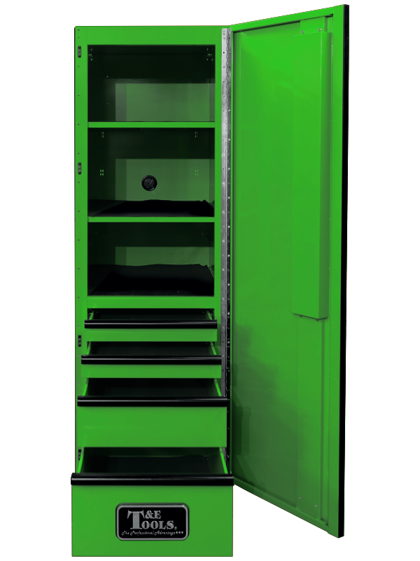 76" Godfather 4 Drawer Right Hand Side Cabinet-Green