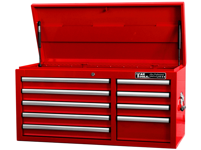 [59E-TC4109RD] 41"  9 Drawer Deep Top Chest- Red