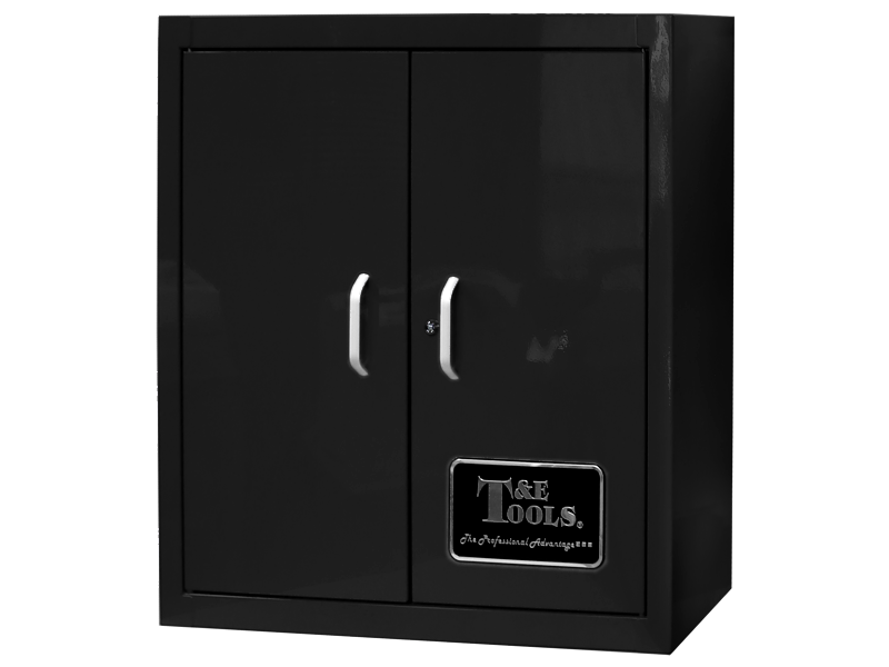 [59E-WC32BK]  32" Wall Cabinet with Ball Bearing Drawer - Black