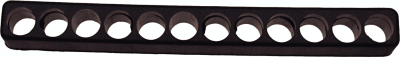 [159-5902] 11 Piece 1/4" Hex Black Pvc Bit Holder