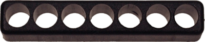 [159-5907] 7 Piece 1/4" Hex Black Pvc Bit Holder