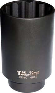 39mm 1/2 Inch Drive 12 Point Deep Toyota Axle Socket
