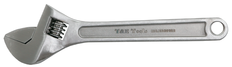 Stainless Steel 8"(200mm) Super-Satin Adjustable Wrench