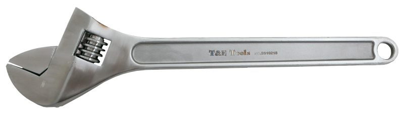Stainless Steel 18 Inch (450mm) Super-Satin Adjustable Wrench