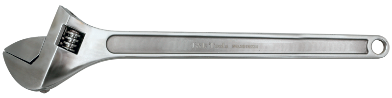 Stainless Steel 24"(600mm) Super-Satin Adjustable Wrench