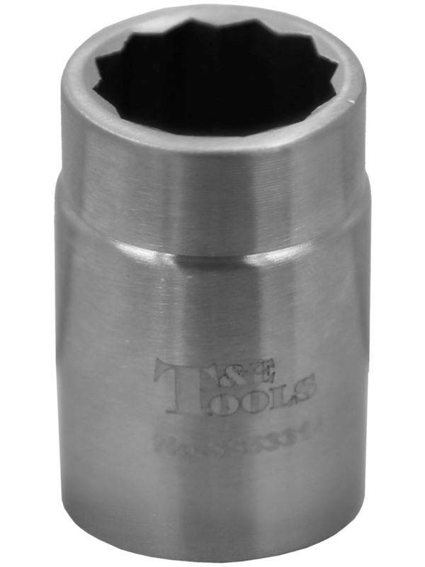 [59E-SS53314] Stainless Steel 14mm x 3/8" Drive 12 Point Socket 32L