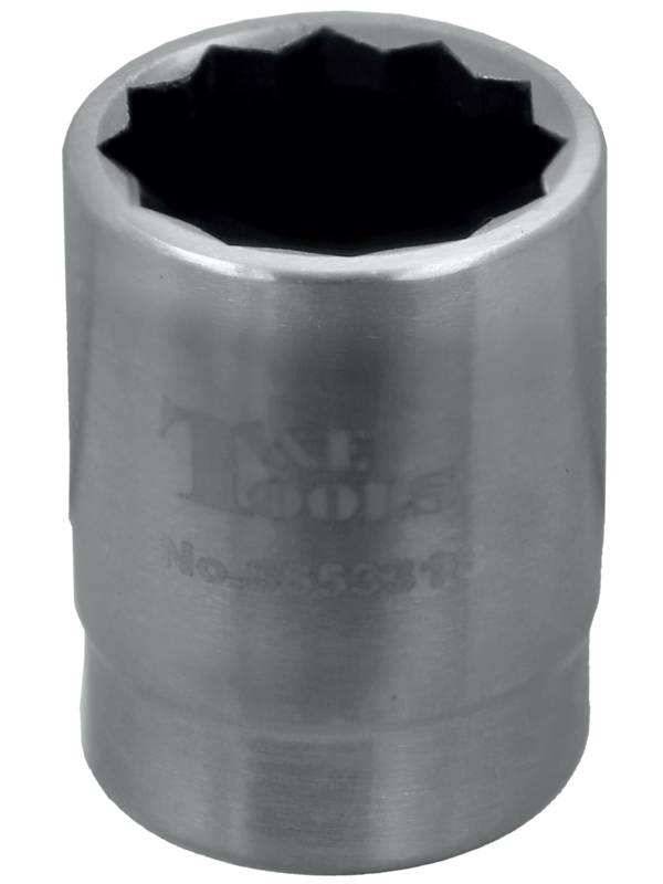 Stainless Steel 18mm x 3/8 Inch Drive 12 Point Socket 32L