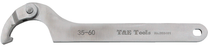 Stainless Steel 35 to 60mm Adjustable "C" Wrench 190L