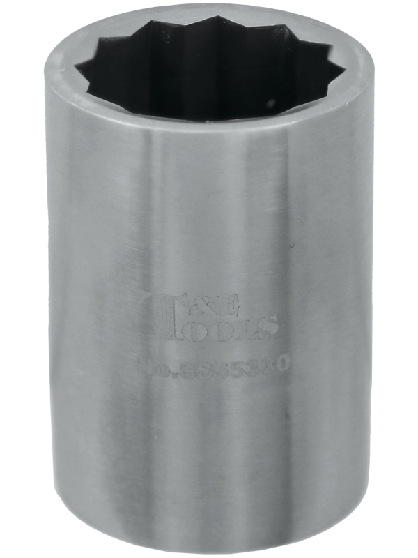 Stainless Steel 30mm x 3/4 Inch Drive 12 Point Socket 60L