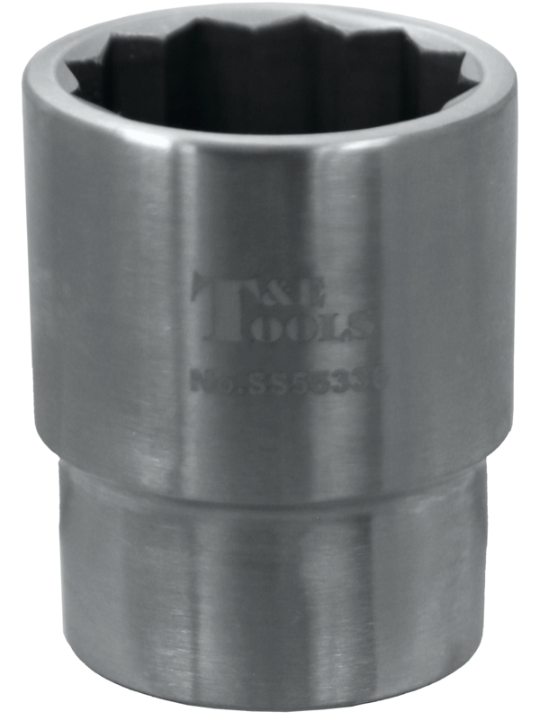 Stainless Steel 36mm x 3/4" Drive 12 Point Socket 60L