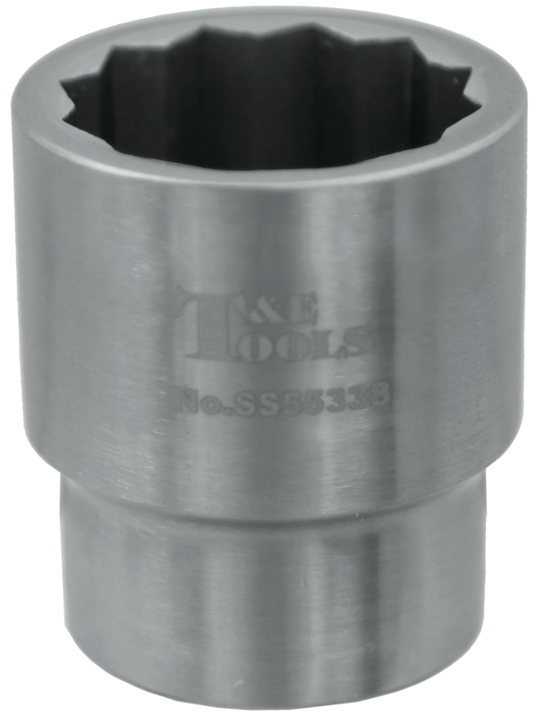 Stainless Steel 38mm x 3/4" Drive 12 Point Socket 60L