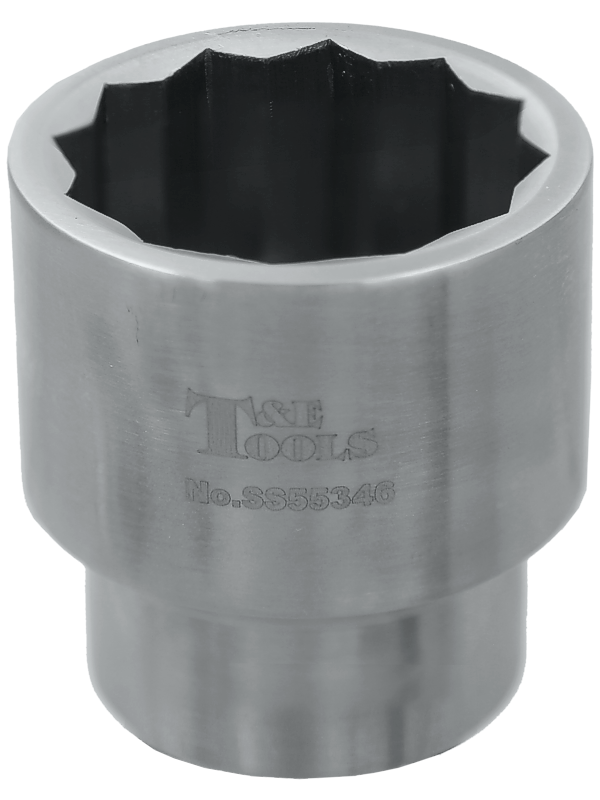 Stainless Steel 46mm x 3/4 Inch Drive 12 Point Socket 65L
