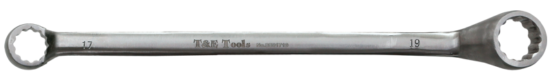 Stainless Steel 17 x 19mm Double Ended Long Ring Wrench 280L