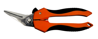 [159-6974] 7.1/4" Multi-Purpose Bent Shears Stainless Steel HRC 54