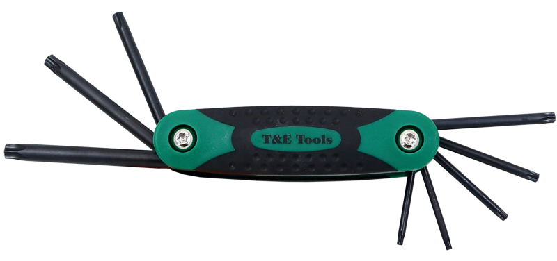 [159-6384] 8Pc Torx-r Key Fold Up Set T9-T40